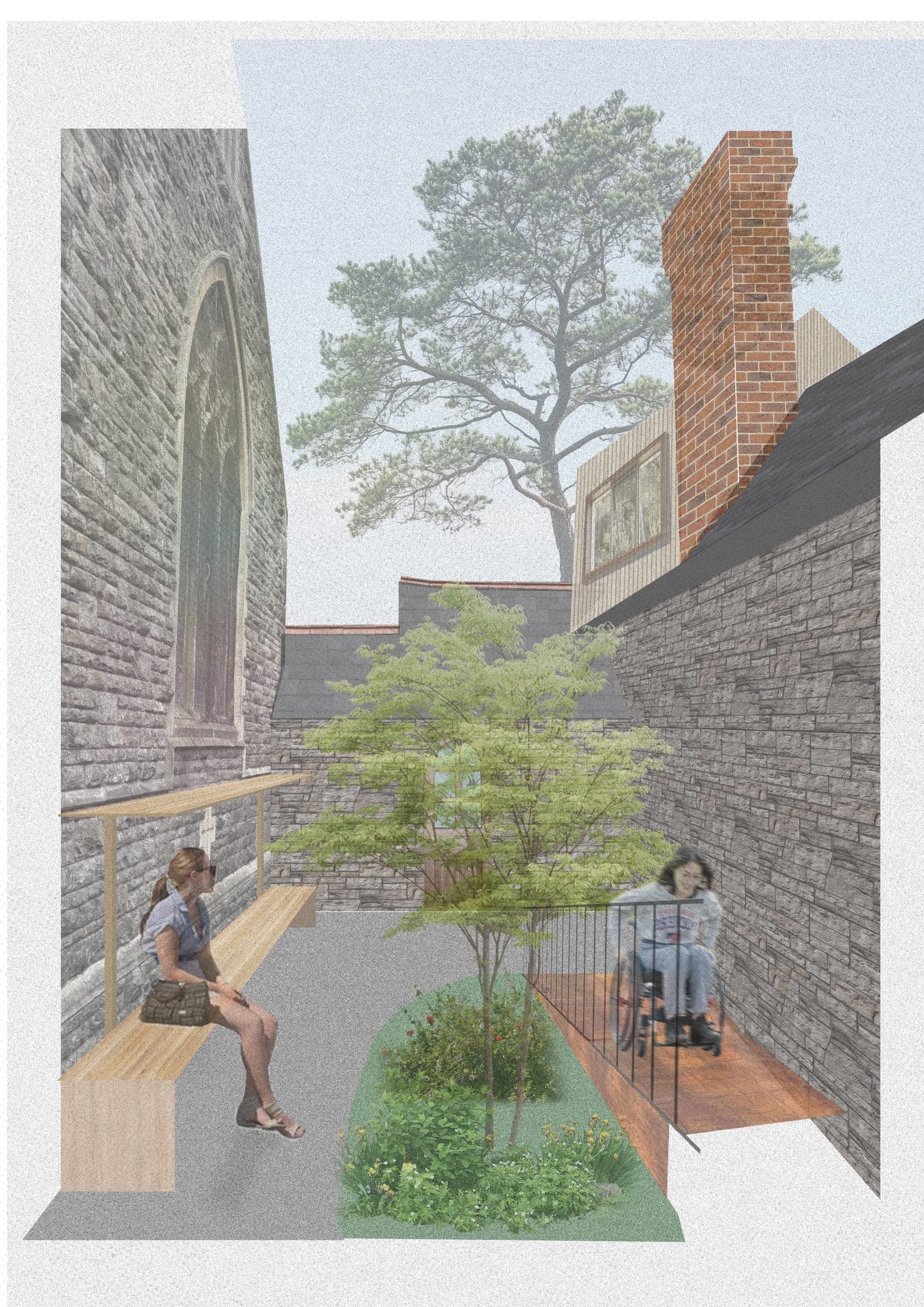 Designed for Deconstruction — courtyard