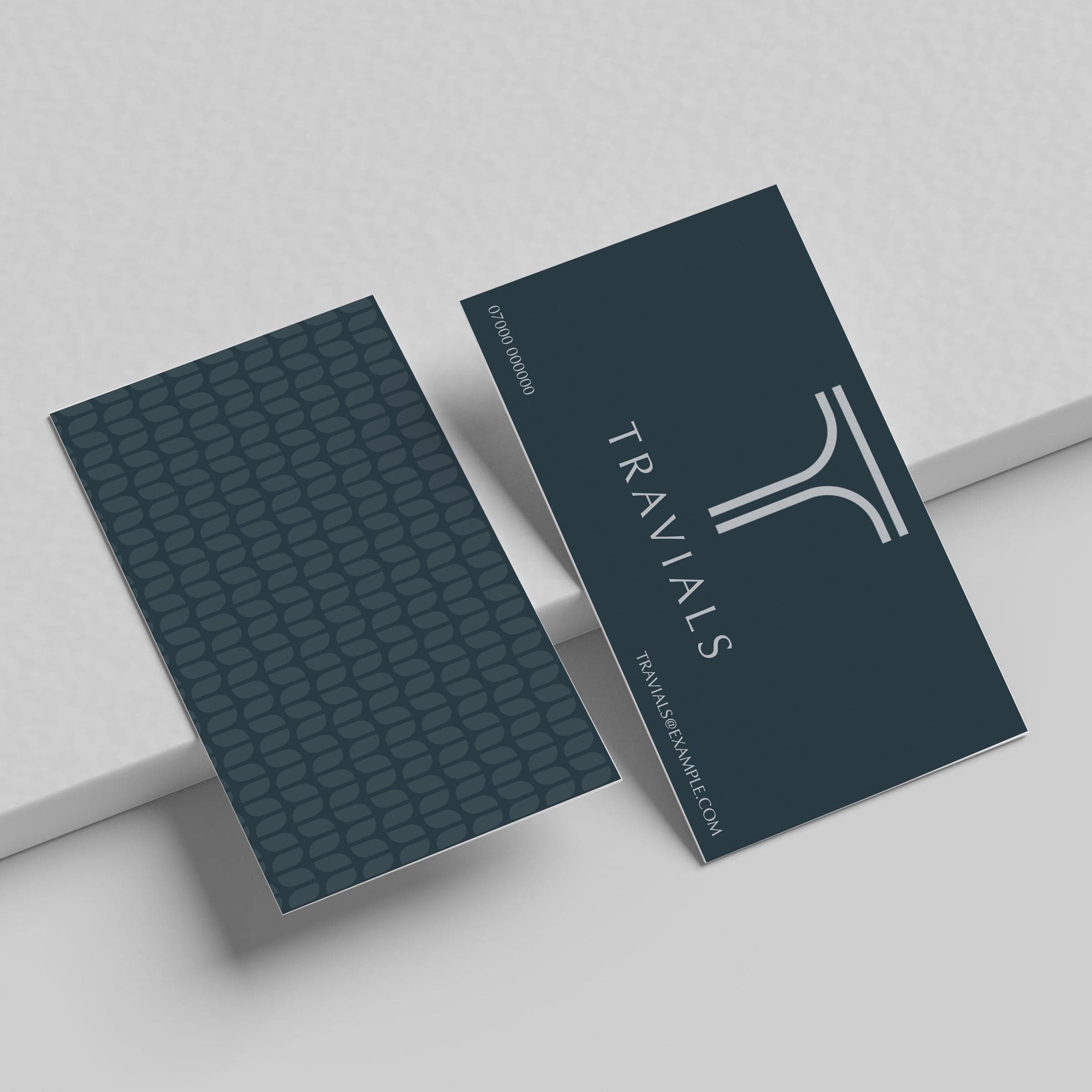 Travials — business card mockup