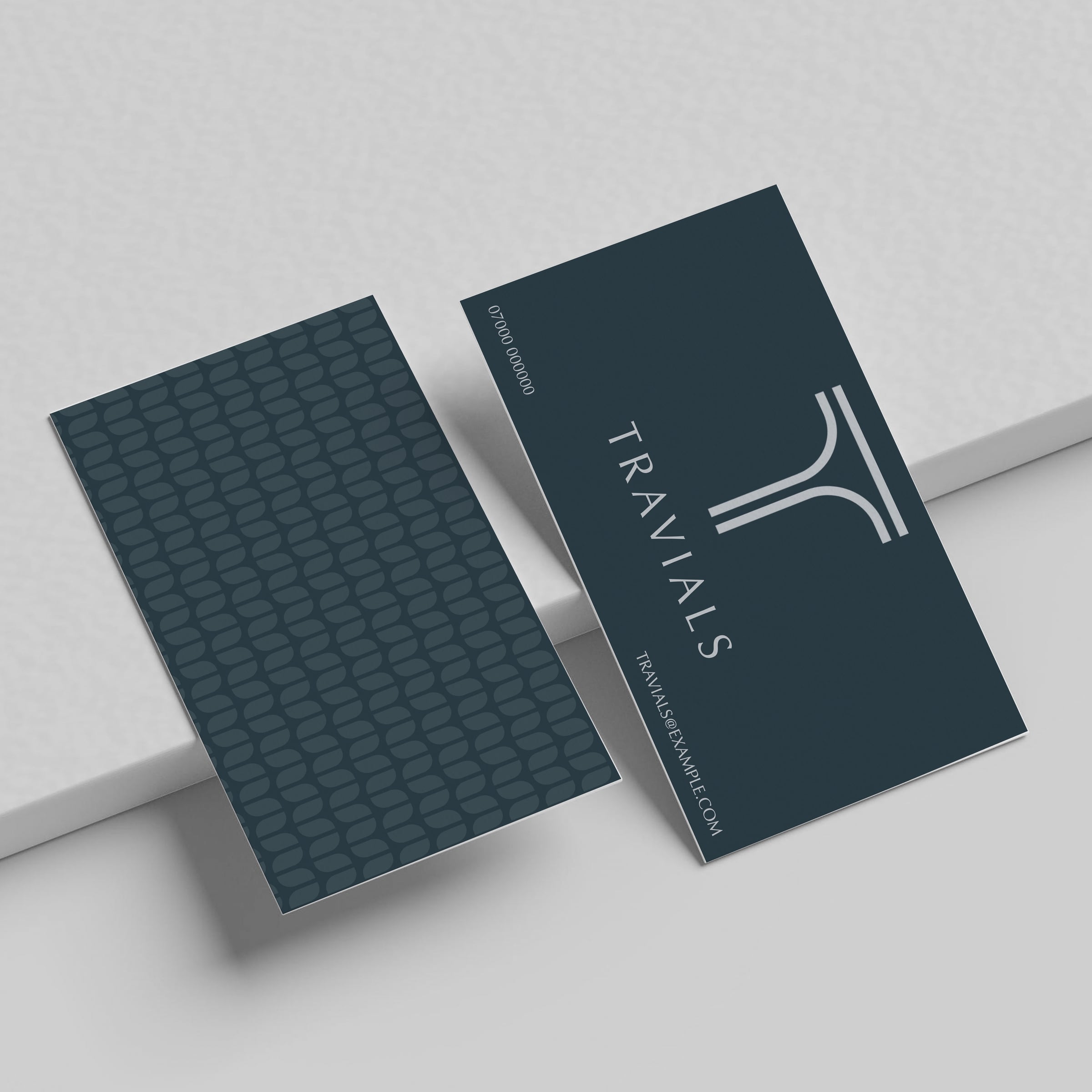 Travials — business card mockup
