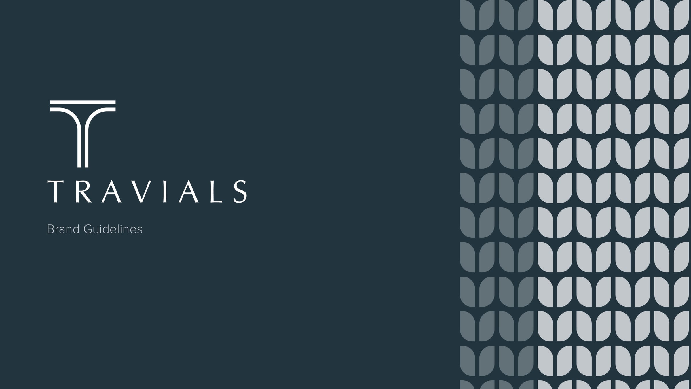 Travials — brand guidelines cover