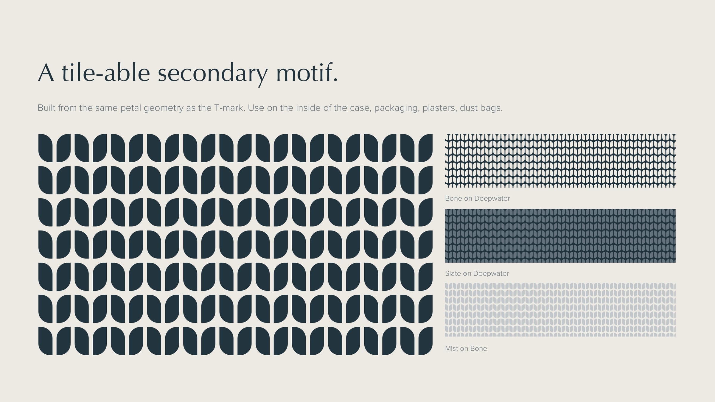 Travials — tile-able brand pattern
